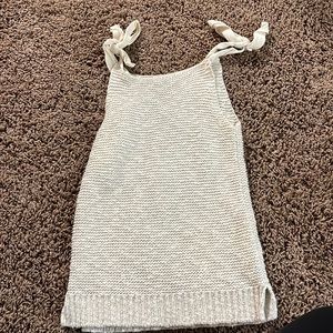 Madewell knit cream tank